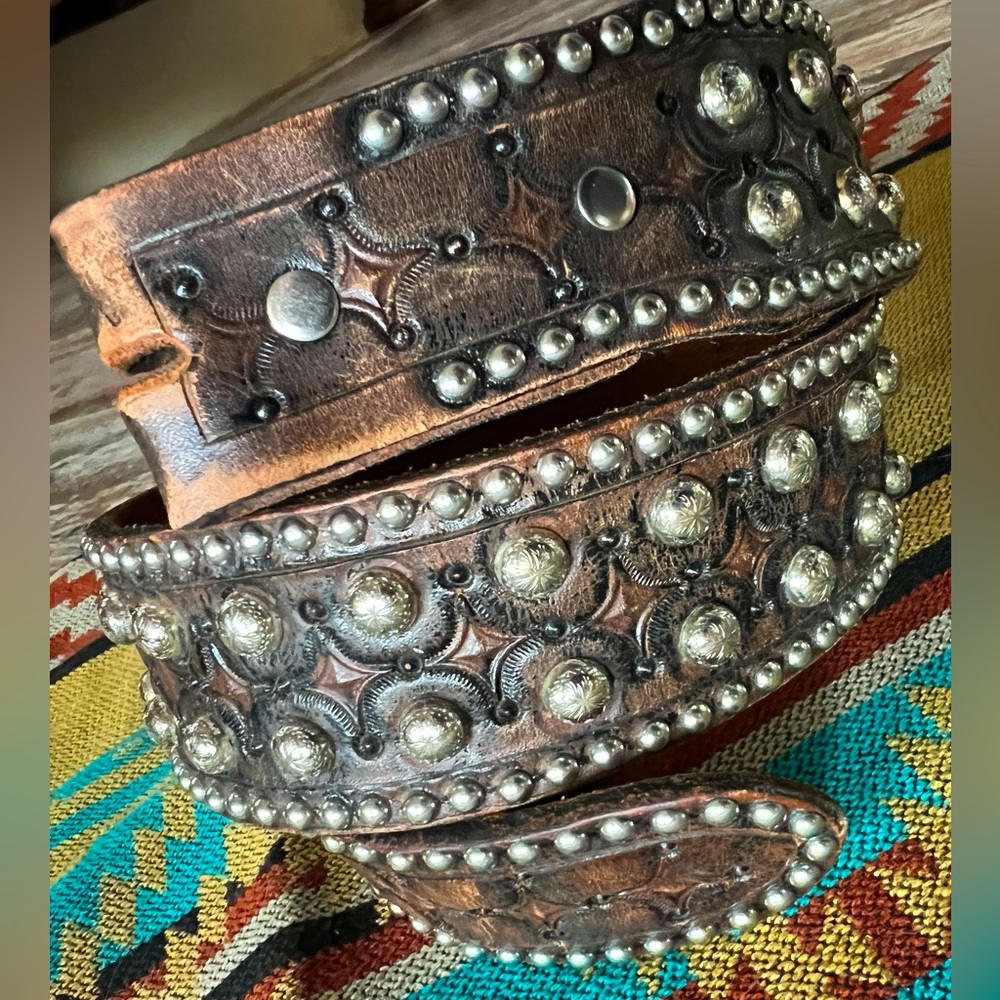 Double J Saddlery - Western Studded Belt 34” 😍